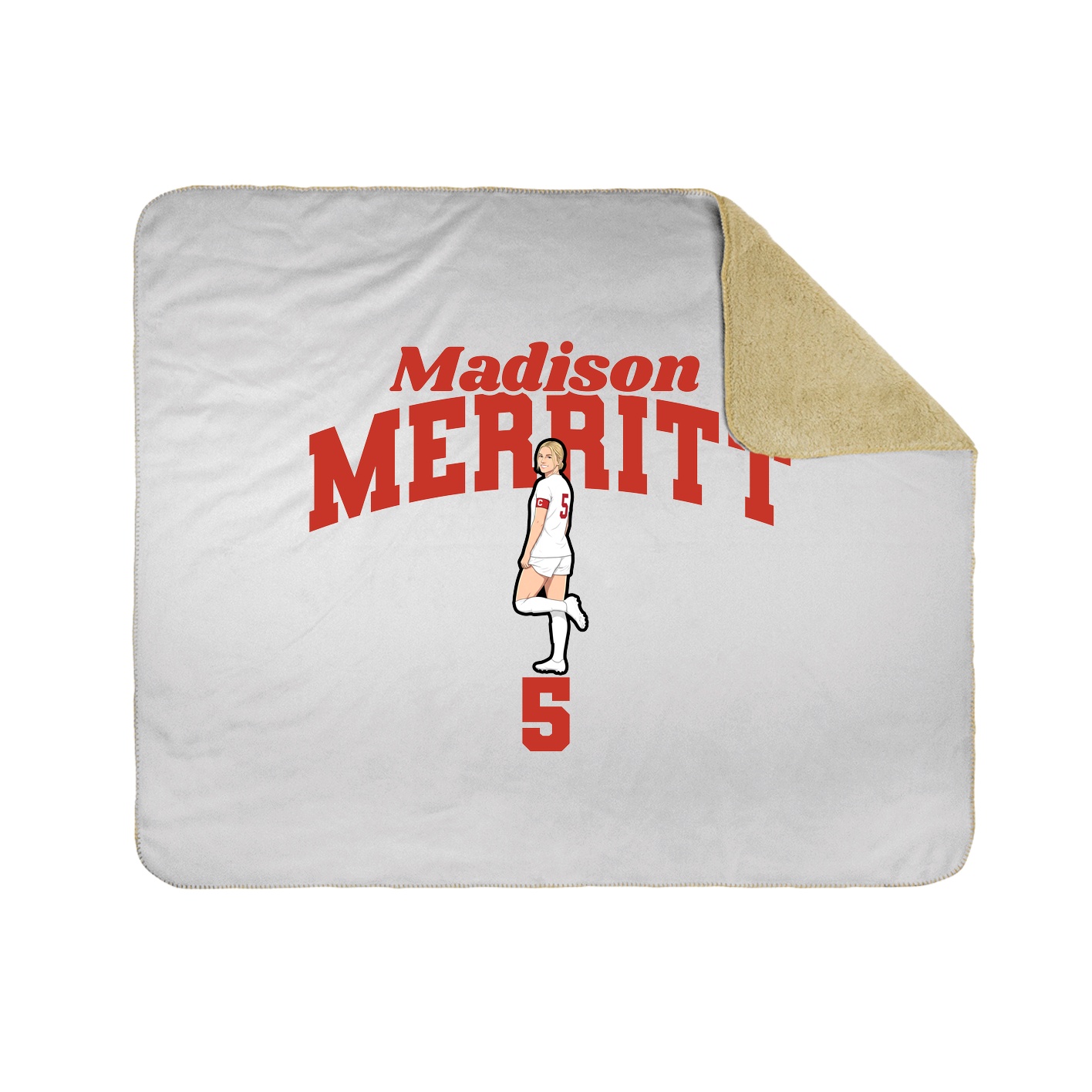 Throw Blanket — Signature Arch in White