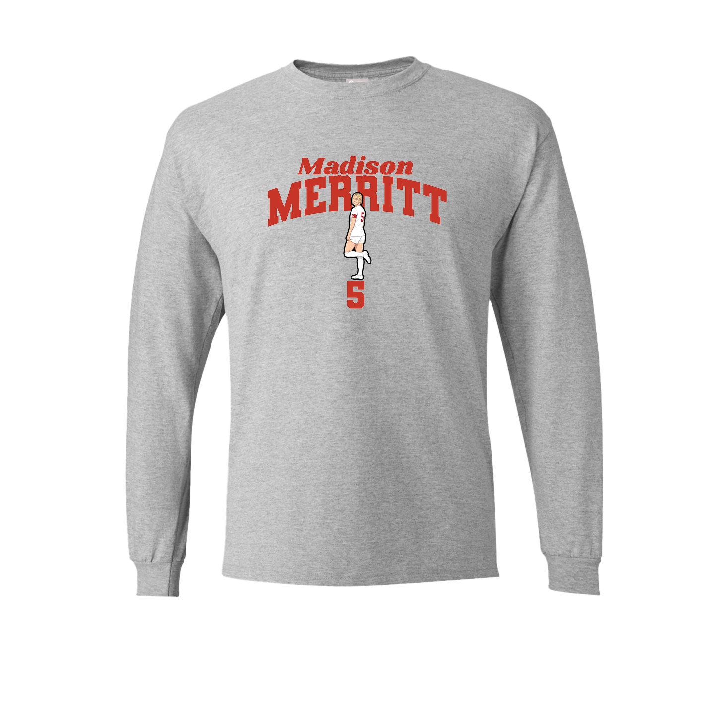 Long Sleeve Tee — Signature Arch in Grey