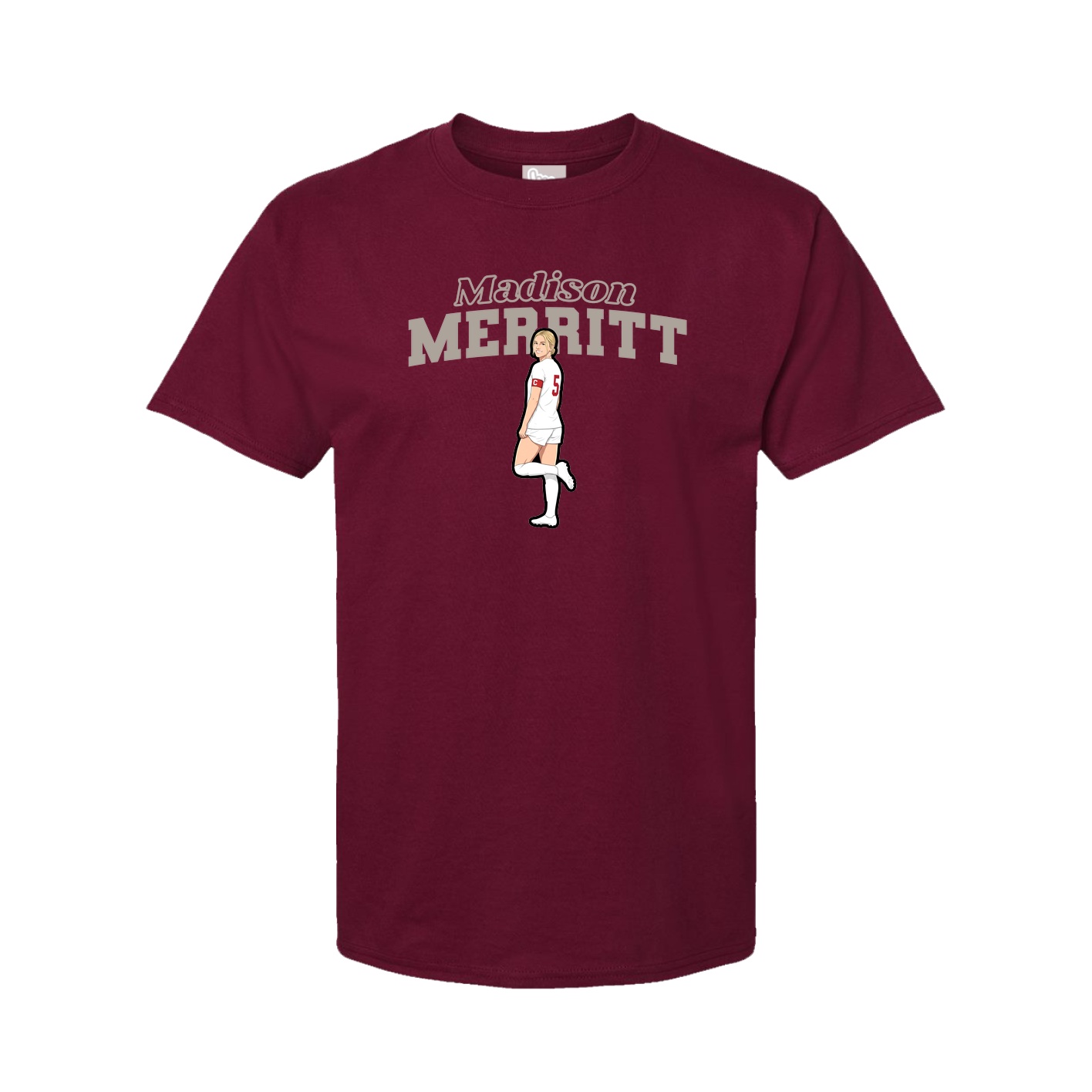 Youth Tee — Name Arch in Cardinal