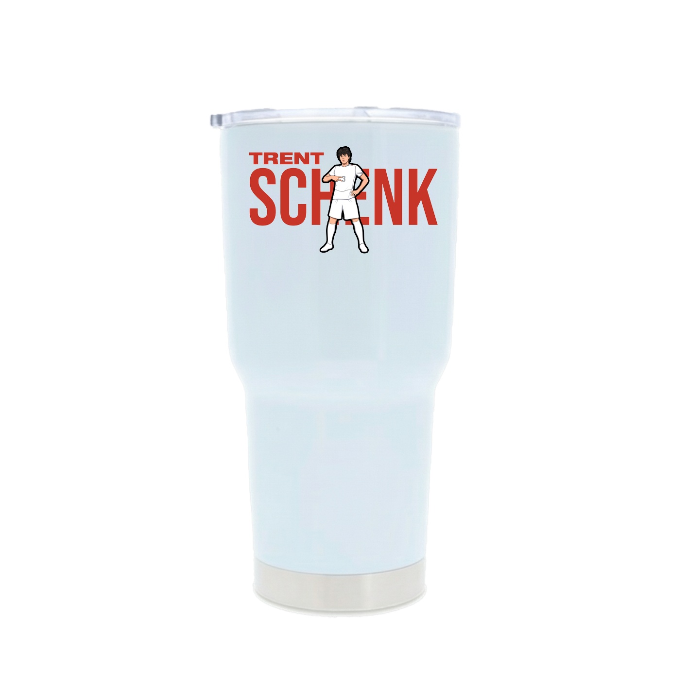 30oz Stainless Steel Tumbler — Player Name in White
