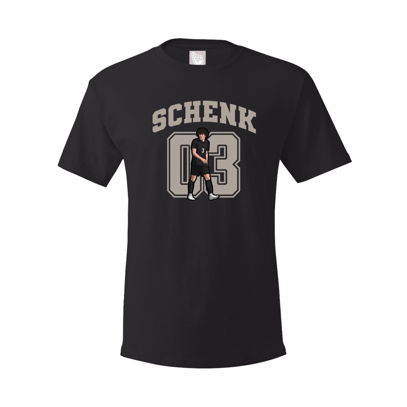 Youth Tee — Number in Black