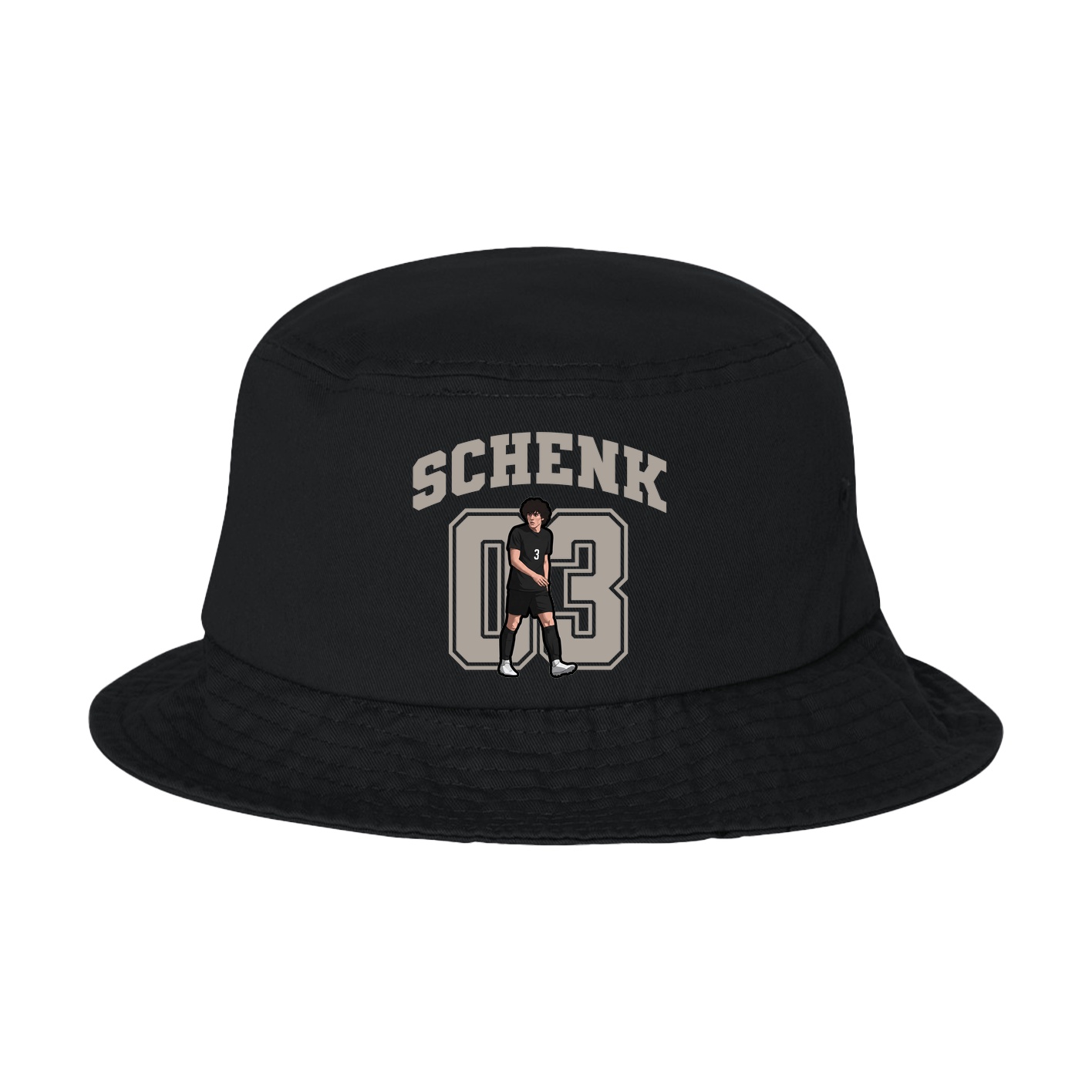 Bucket Cap — Number in Black