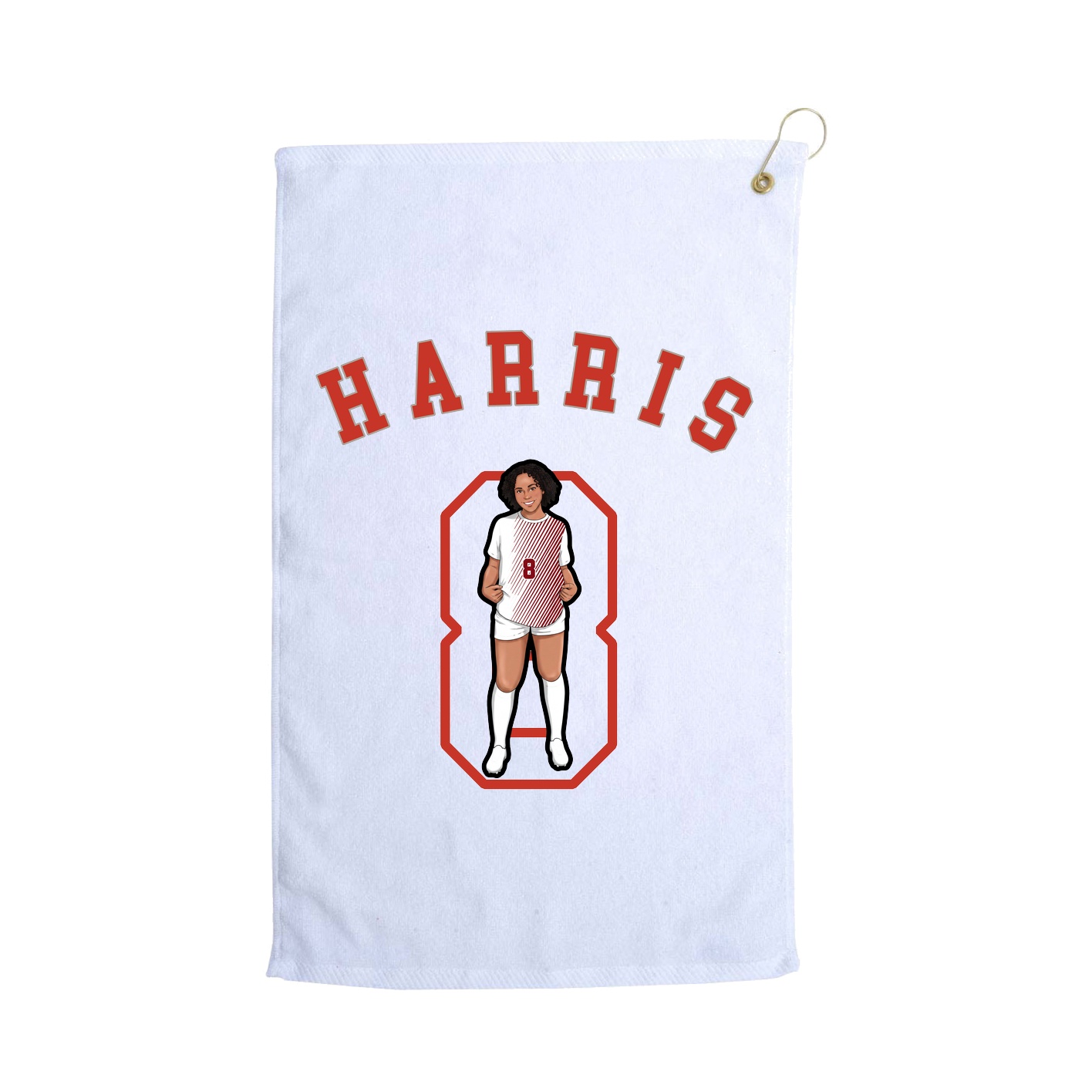 Golf Towel — Shirsey Arch in White