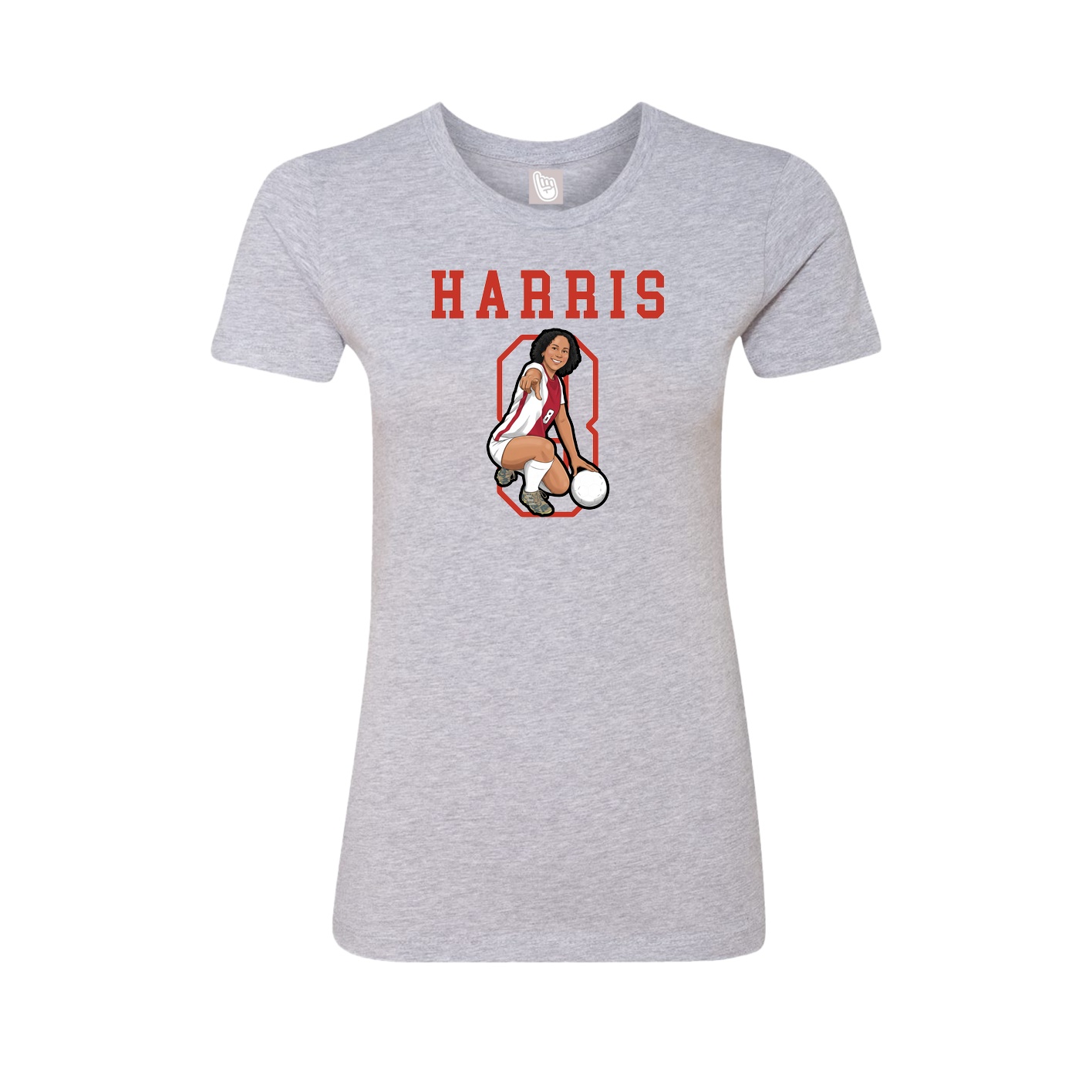 Fitted Women's Tee — Shirsey in Grey