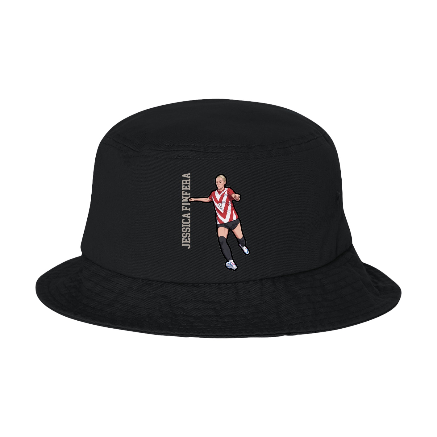 Bucket Cap — Name Vertical in Black