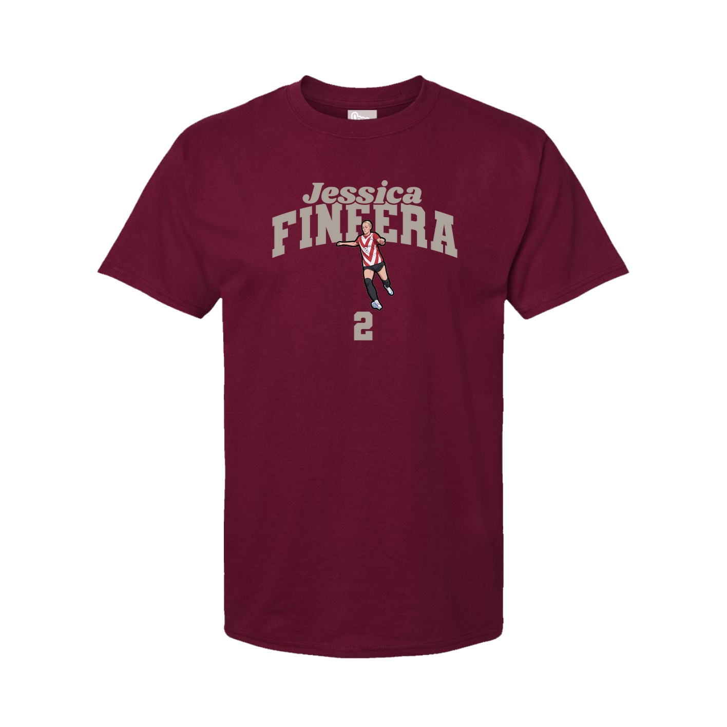Tee — Signature Arch in Cardinal