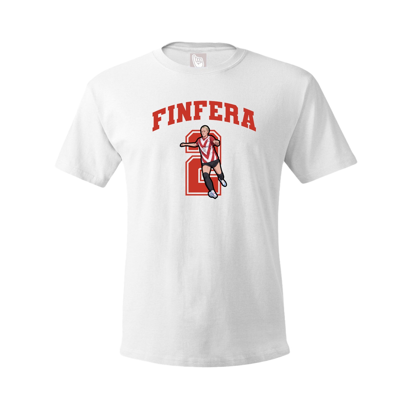Youth Tee — Number in White