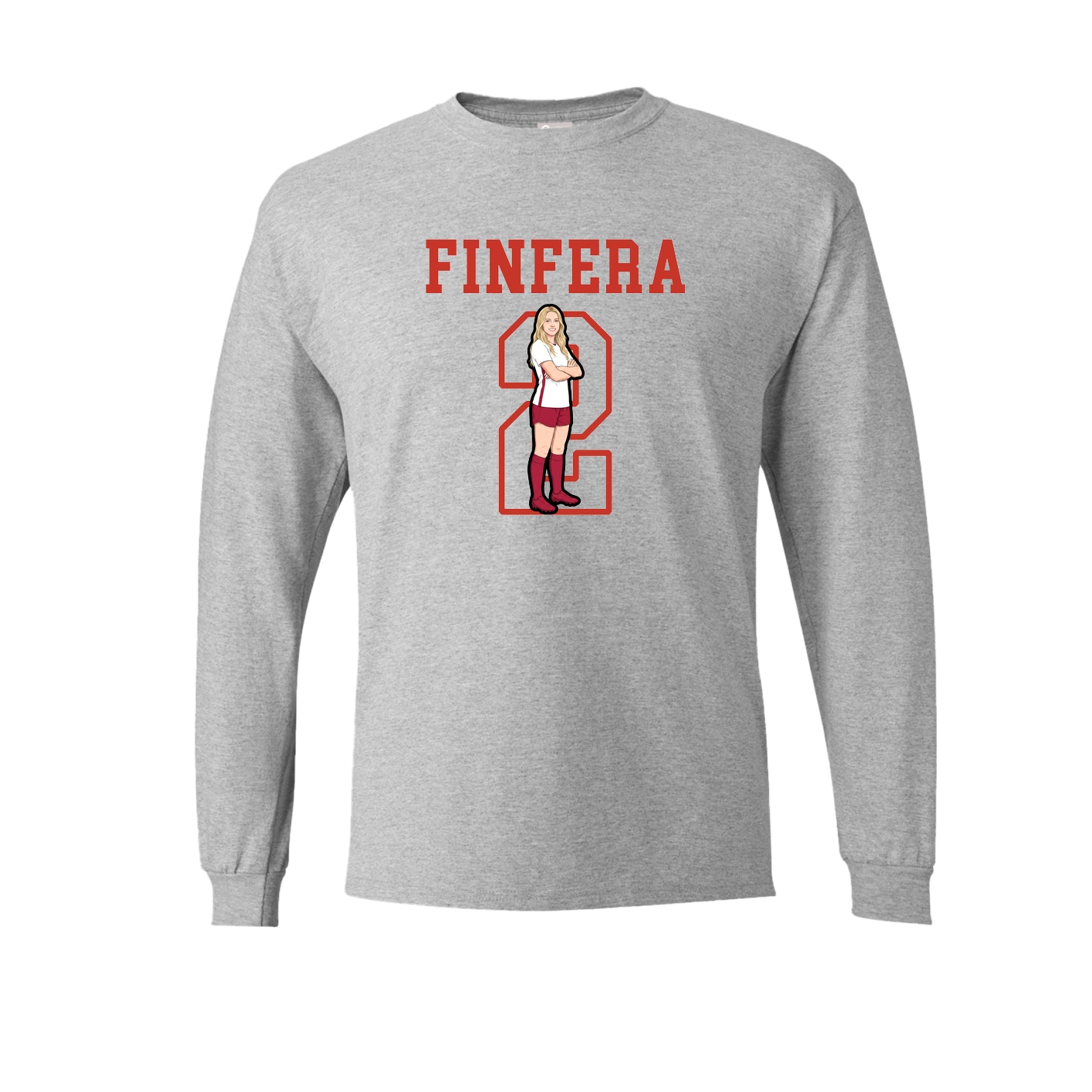 Long Sleeve Tee — Shirsey in Grey