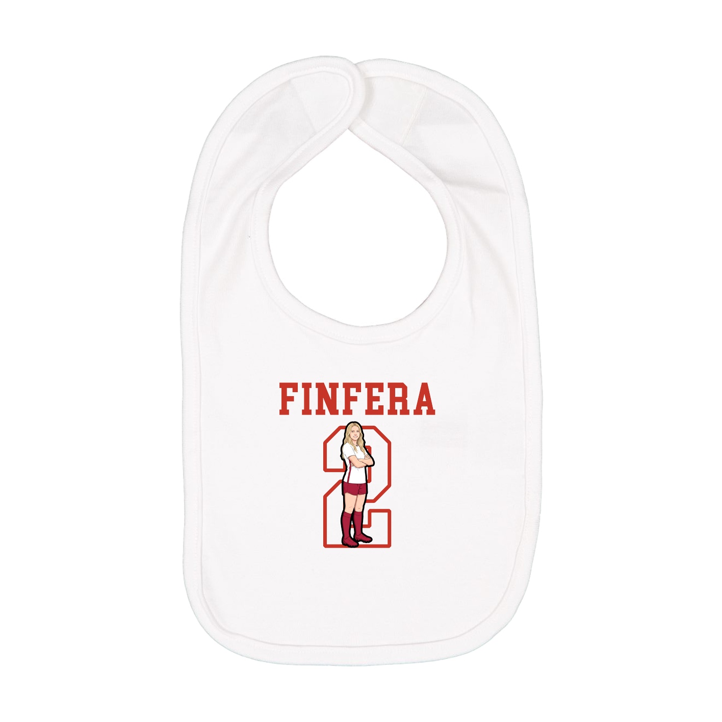 Infant Bib — Shirsey in White