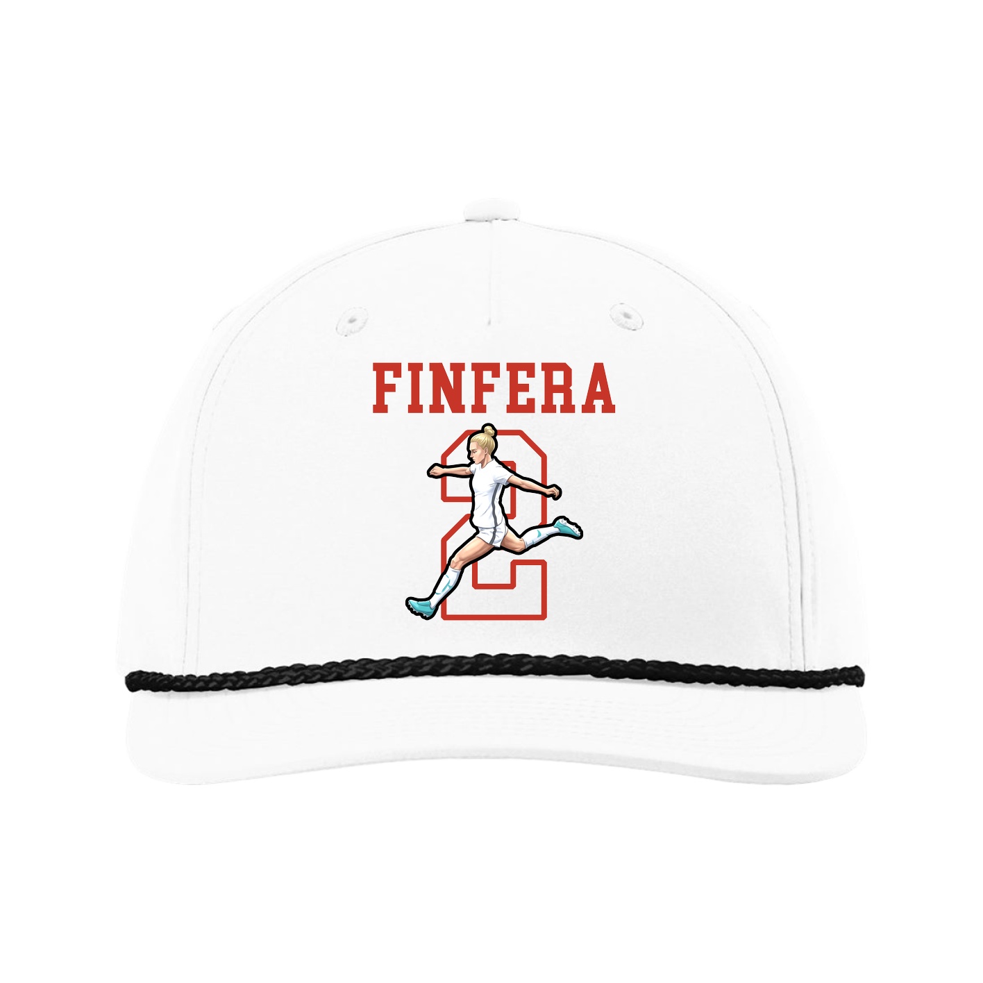 Five-Panel Classic Rope Cap — Shirsey in White