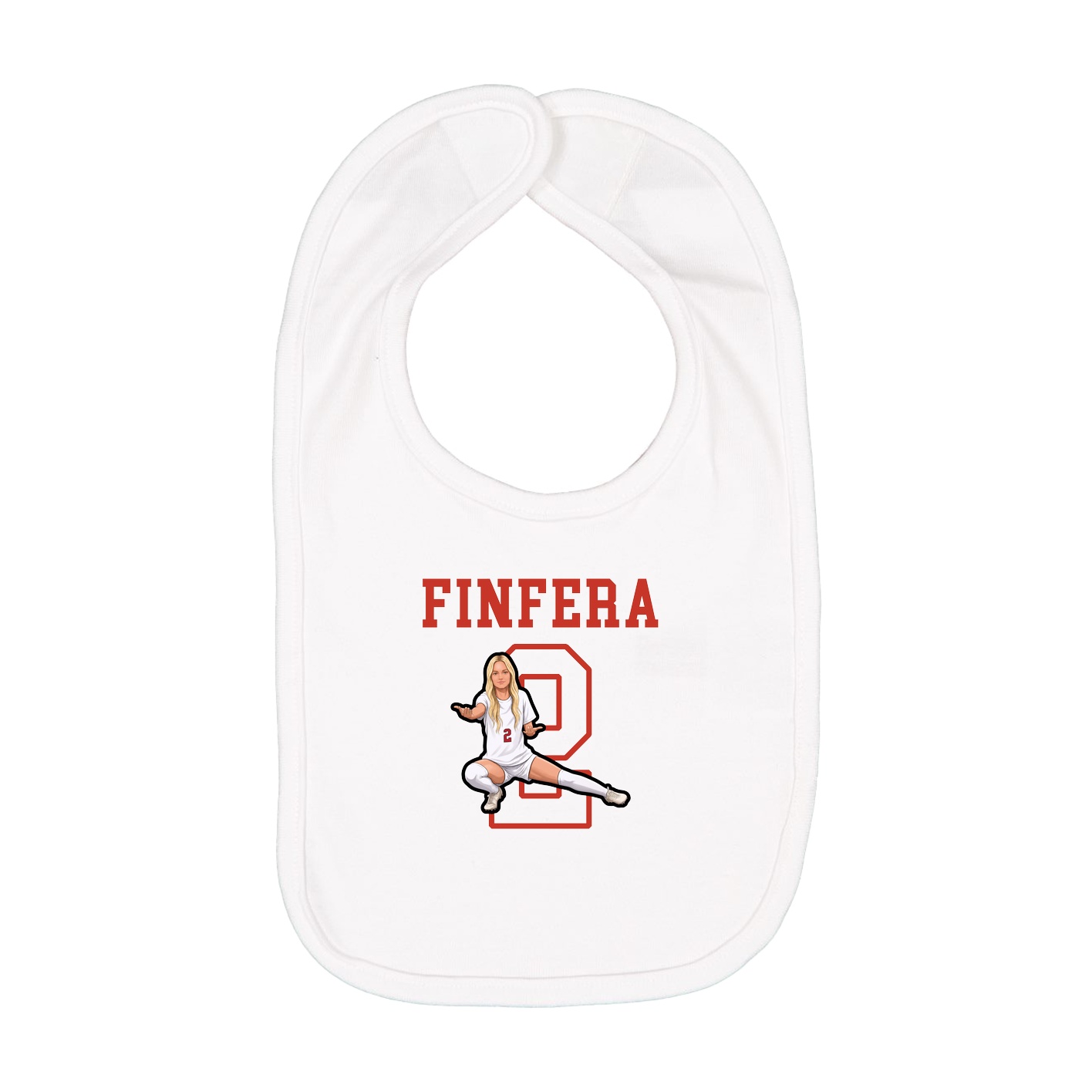 Infant Bib — Shirsey in White