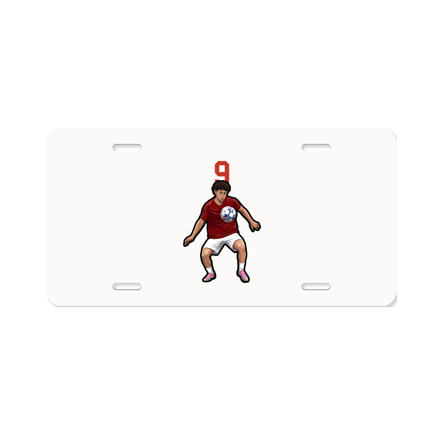 License Plate — Number Top in Classic