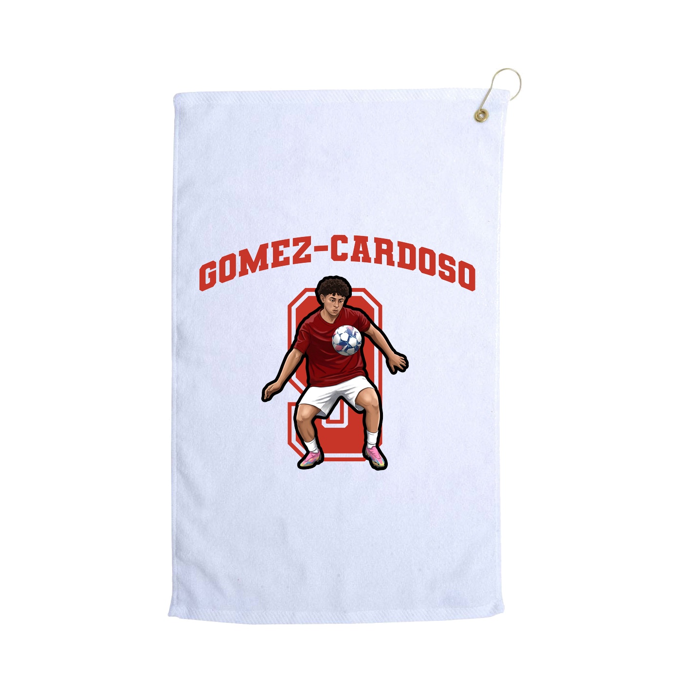 Golf Towel — Number in White