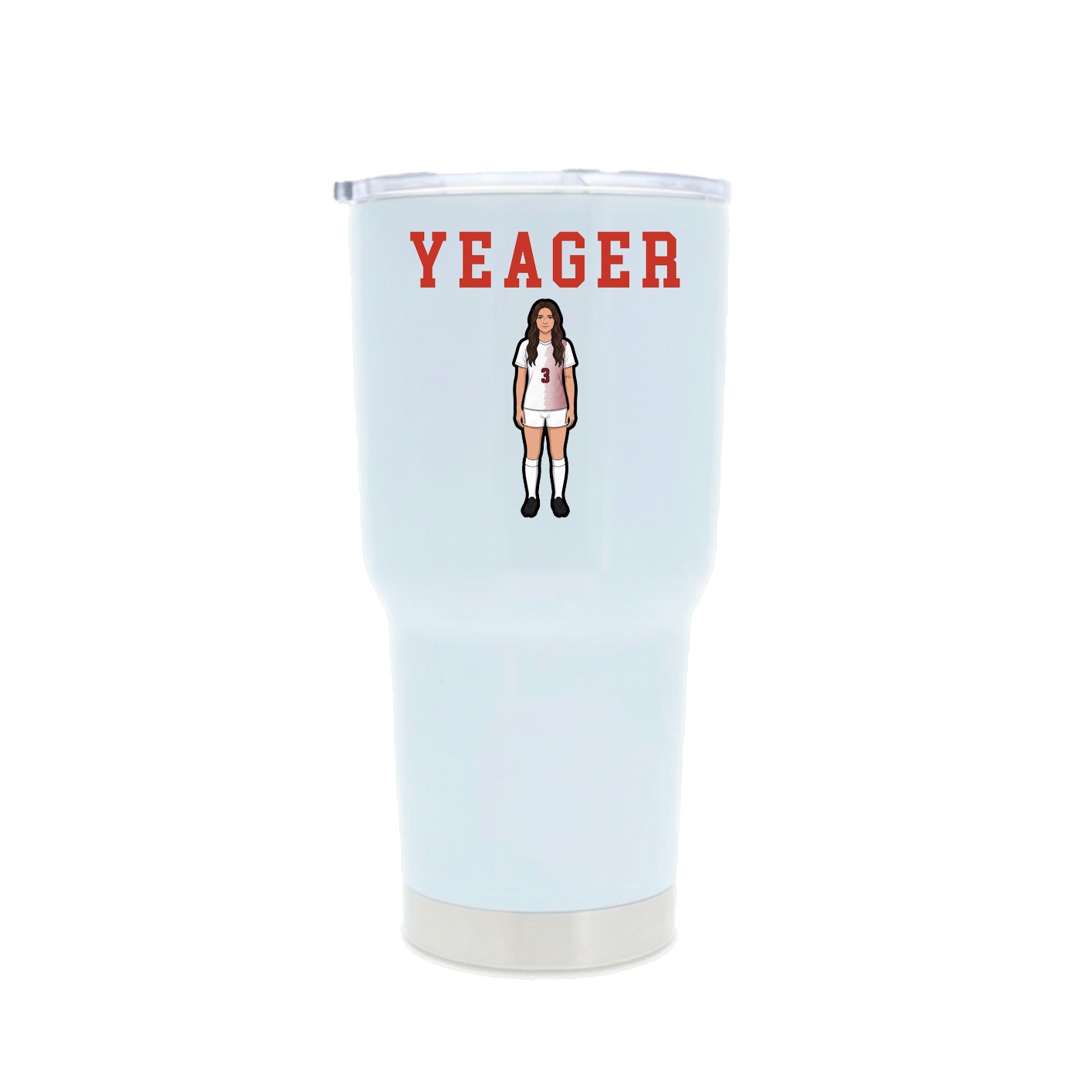 30oz Stainless Steel Tumbler — Shirsey in White