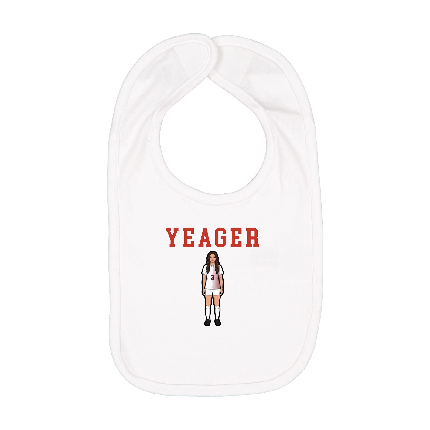 Infant Bib — Shirsey in White