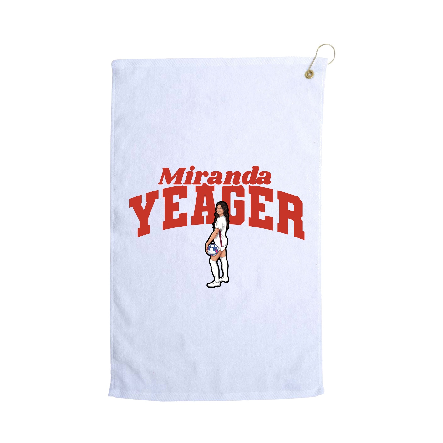 Golf Towel — Signature Arch in White