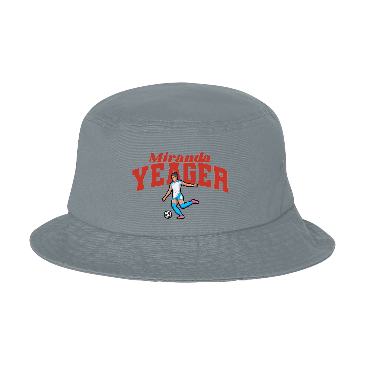 Bucket Cap — Signature Arch in Grey