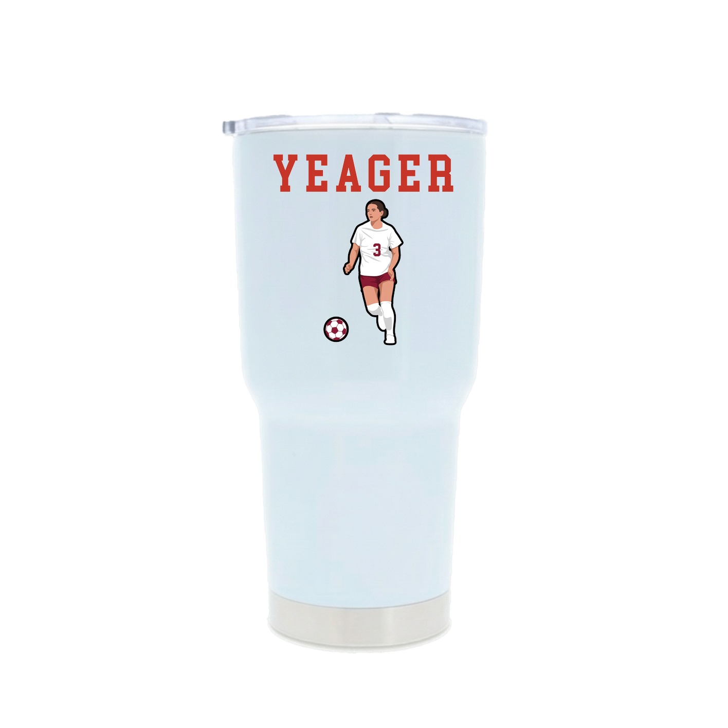 30oz Stainless Steel Tumbler — Shirsey in White