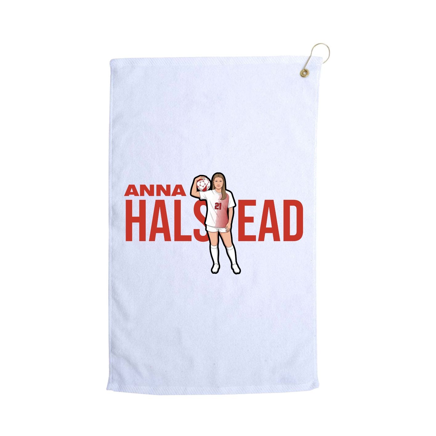 Golf Towel — Player Name in White
