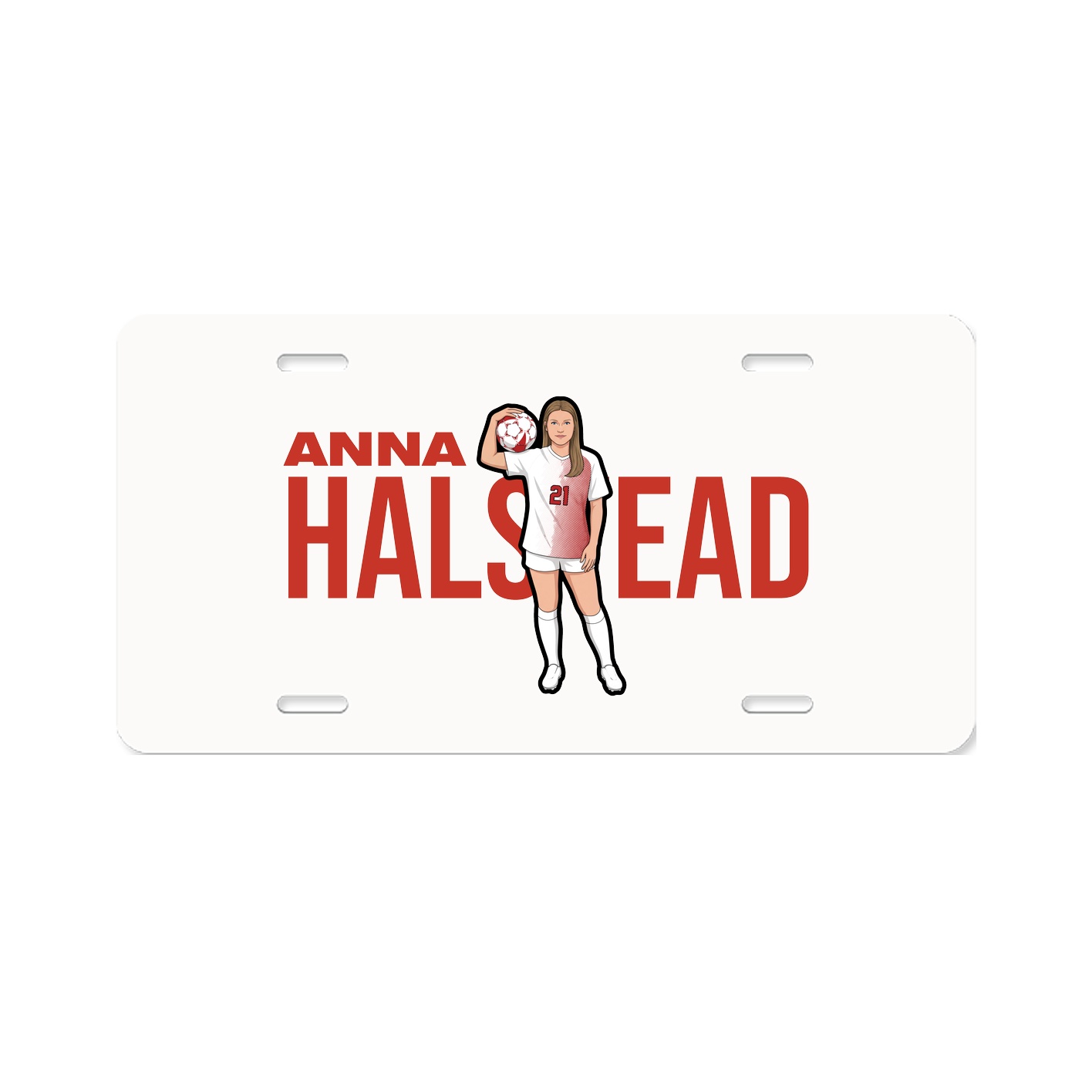 License Plate — Player Name in Classic