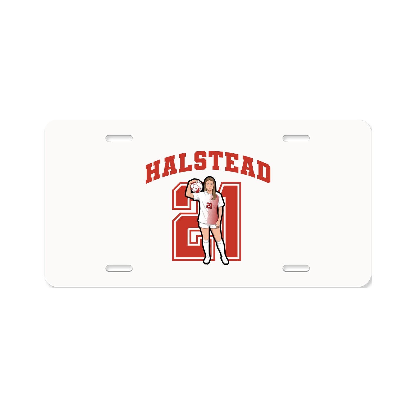 License Plate — Number in Classic