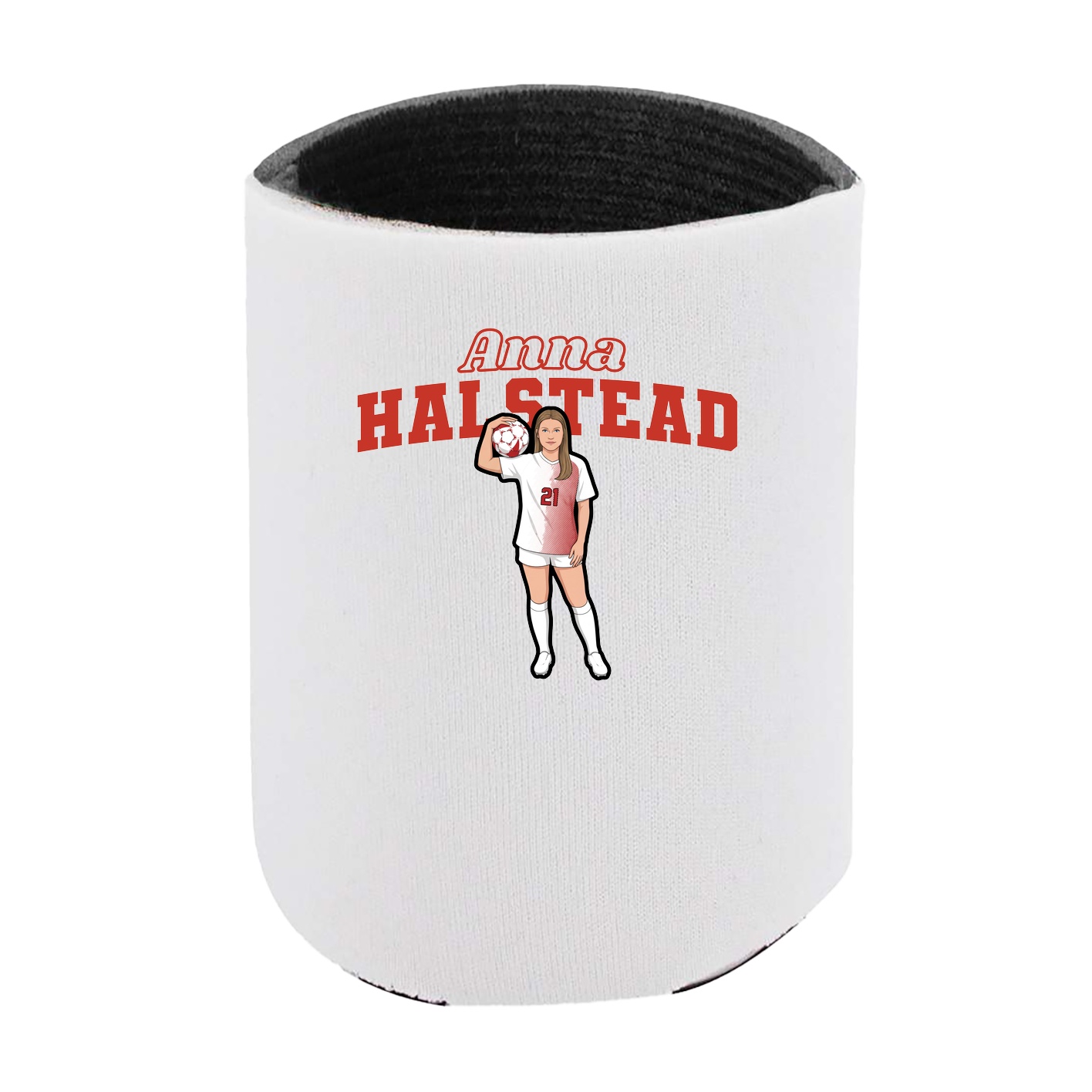 Can Holder — Name Arch in White