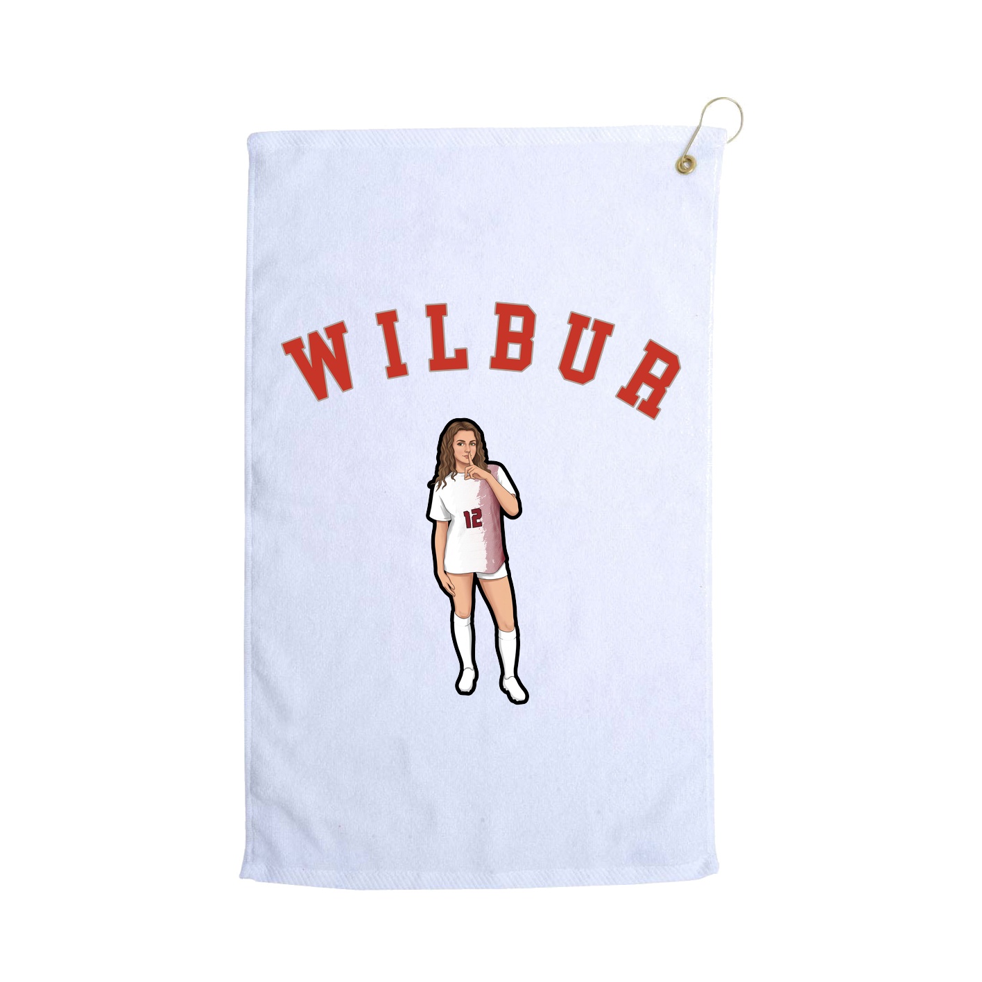 Golf Towel — Shirsey Arch in White