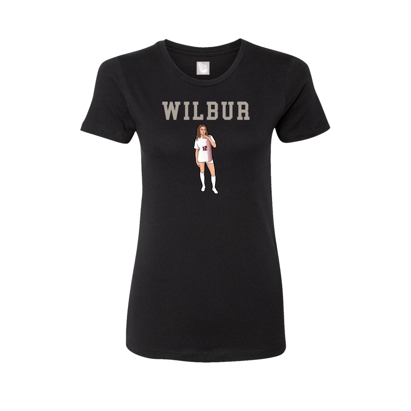 Fitted Women's Tee — Shirsey in Black