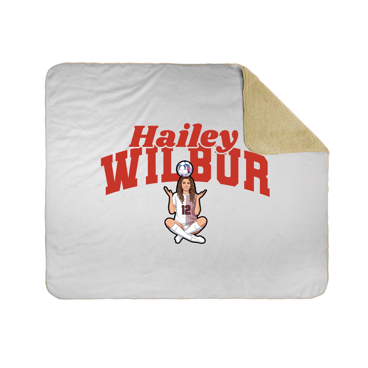 Throw Blanket — Signature Arch in White
