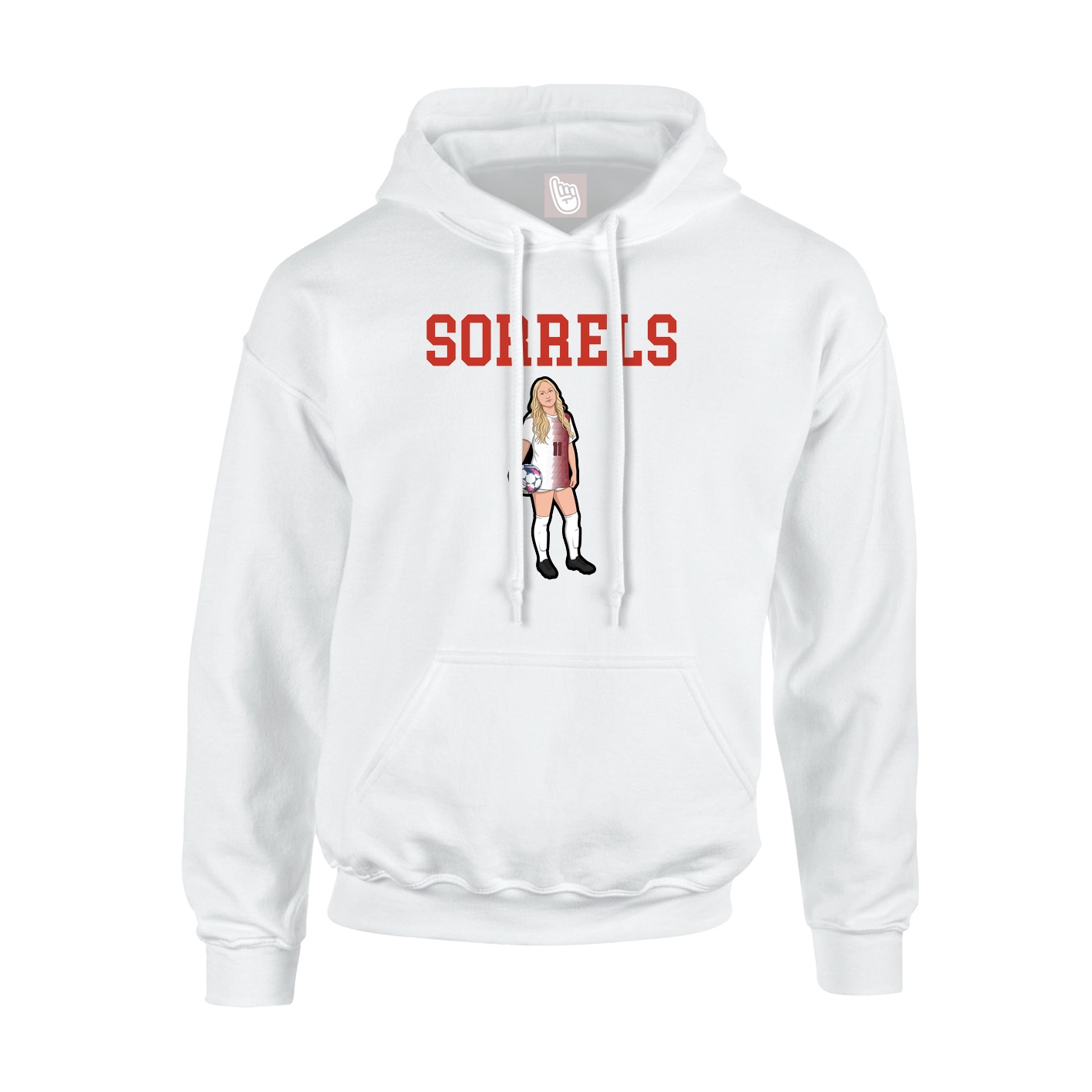 Hoodie — Shirsey in White