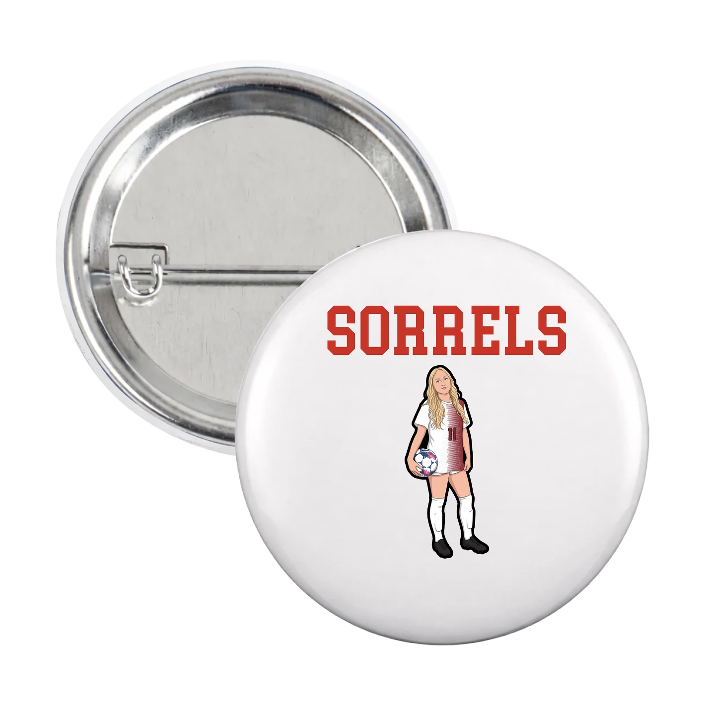Game Day Button — Shirsey in White