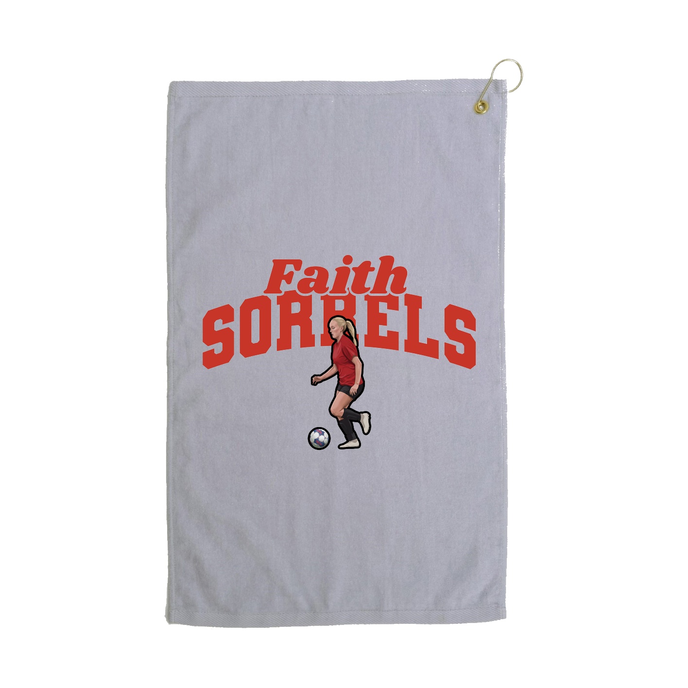 Golf Towel — Signature Arch in Grey