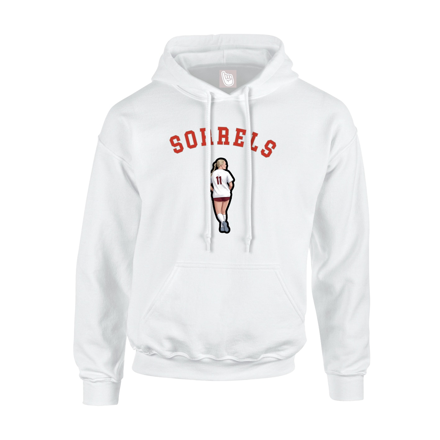 Youth Hoodie — Shirsey Arch in White