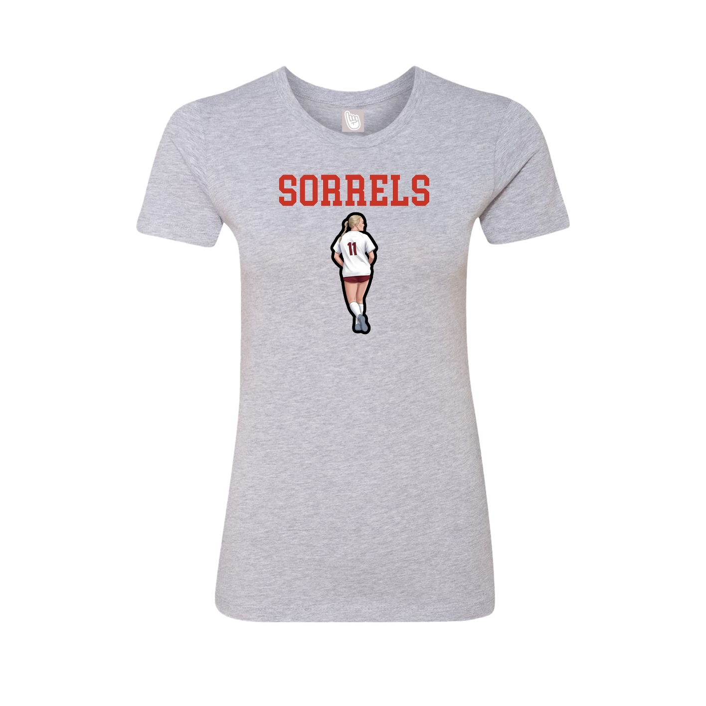 Fitted Women's Tee — Shirsey in Grey