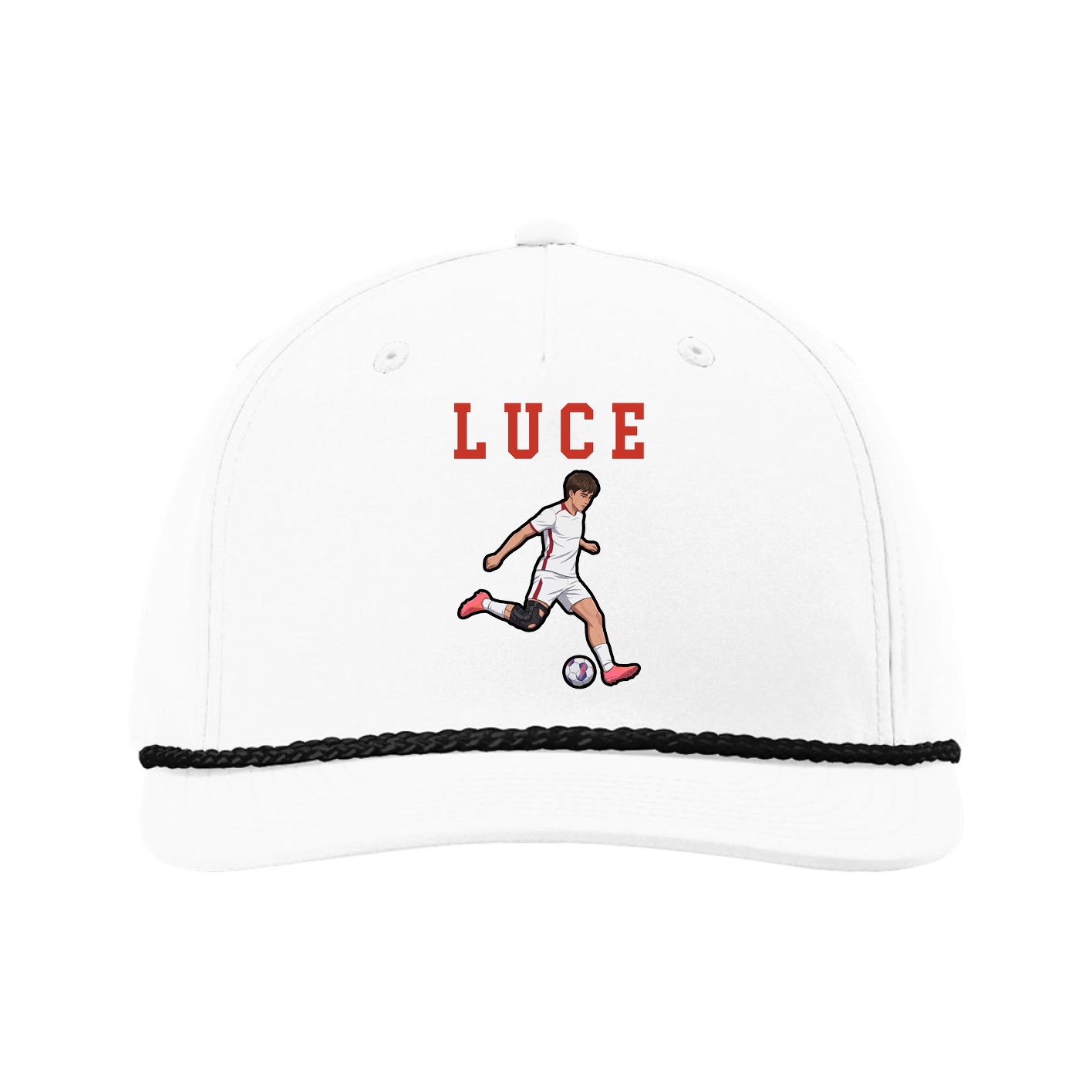 Five-Panel Classic Rope Cap — Shirsey in White