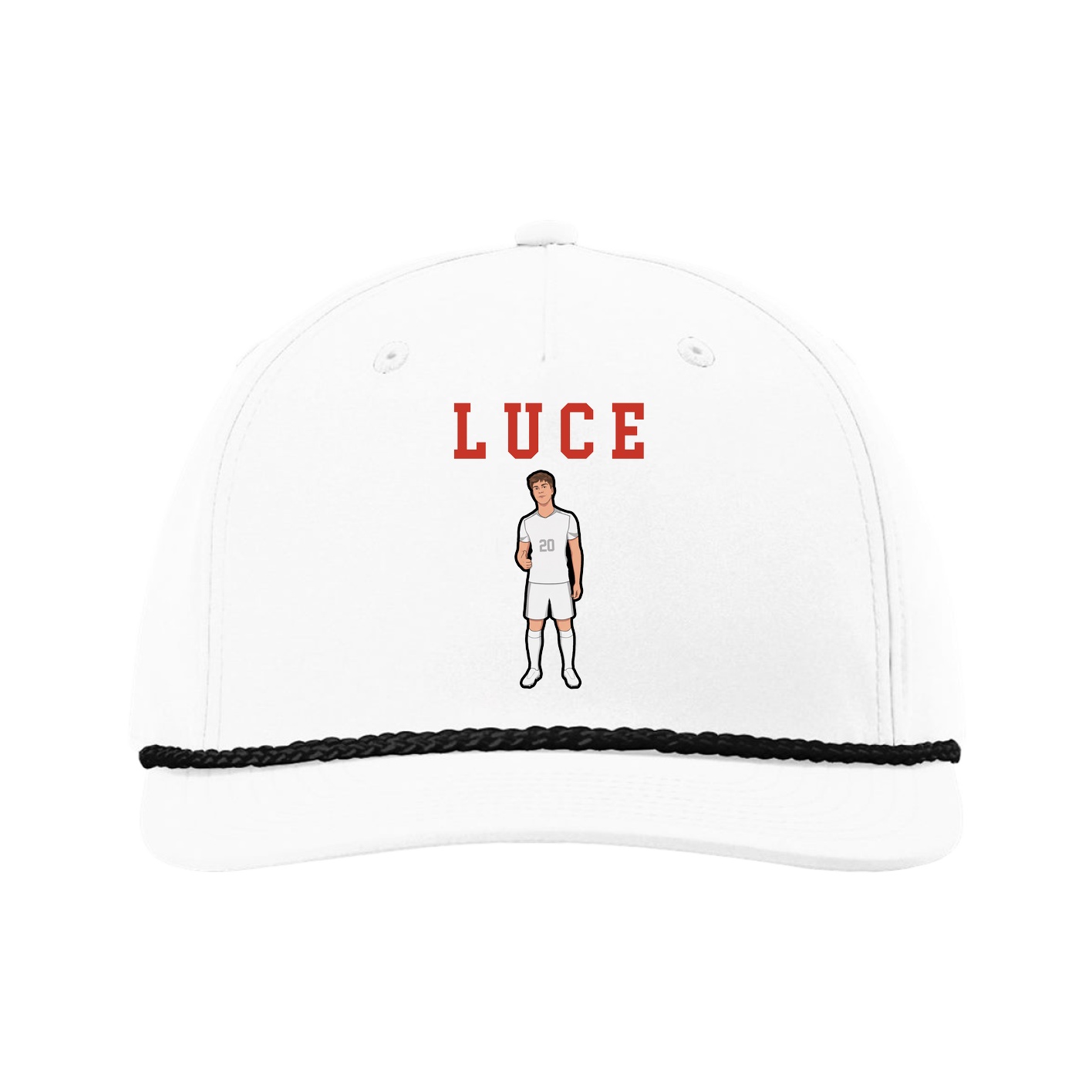 Five-Panel Classic Rope Cap — Shirsey in White