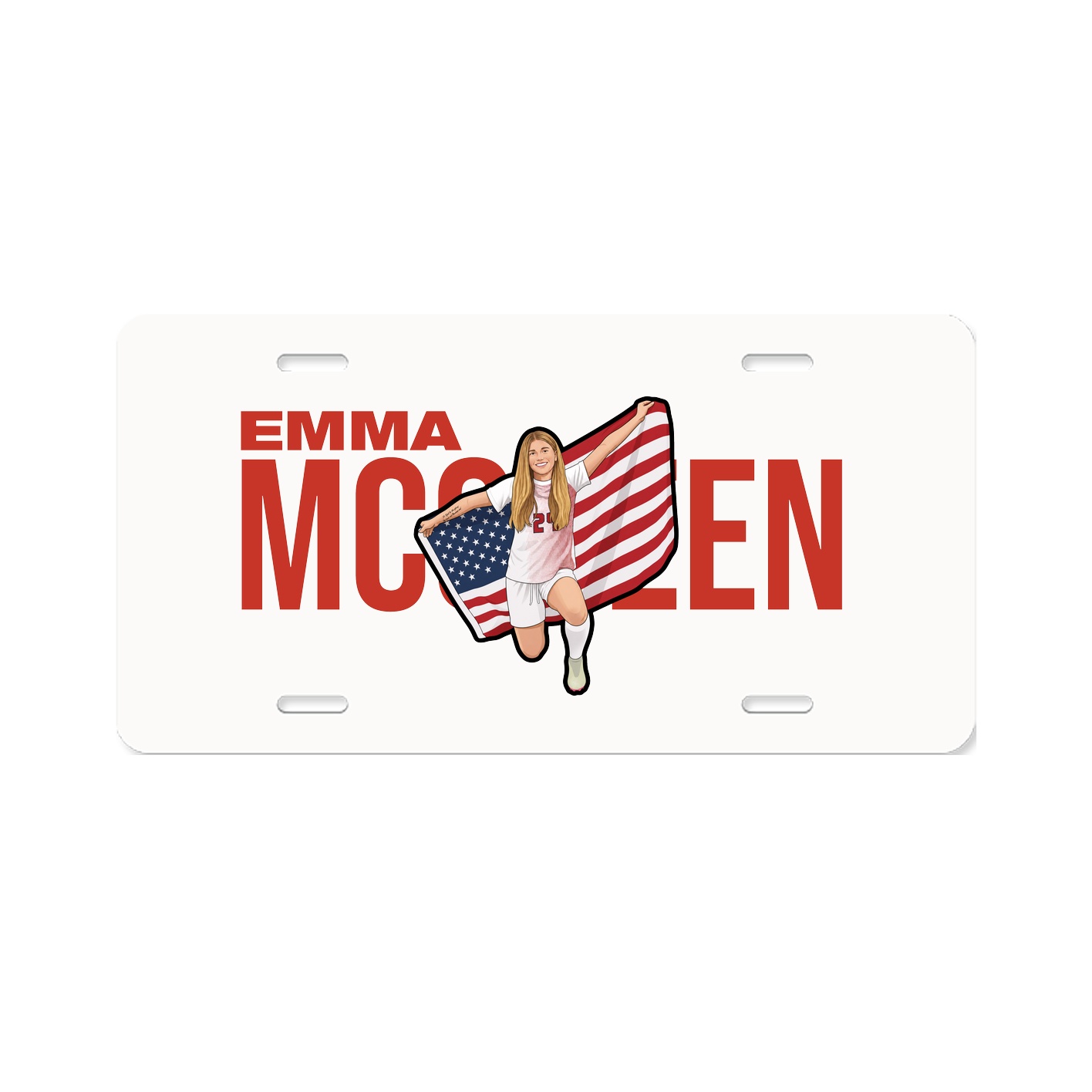 License Plate — Player Name in Classic