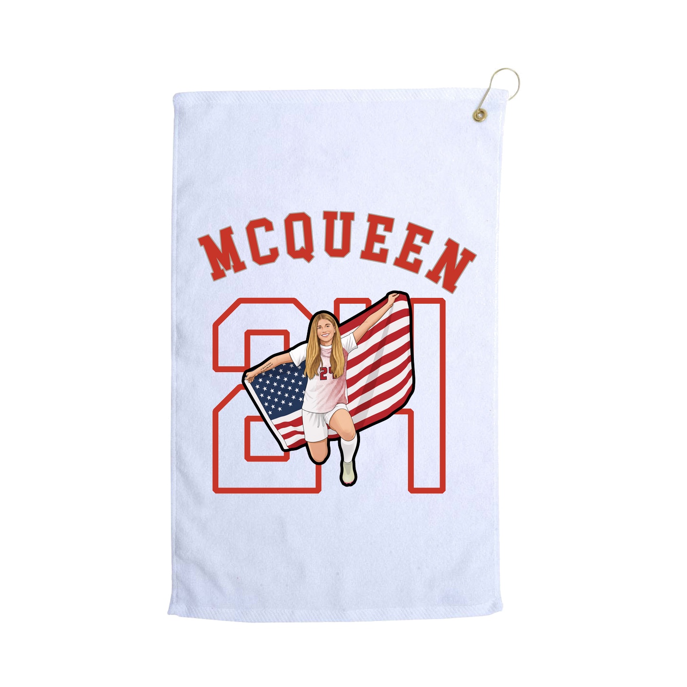 Golf Towel — Shirsey Arch in White