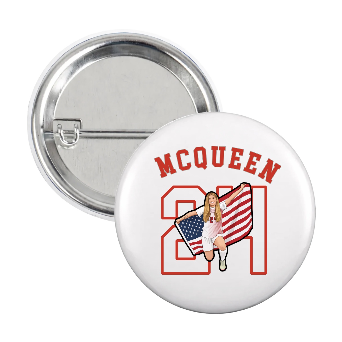Game Day Button — Shirsey Arch in White