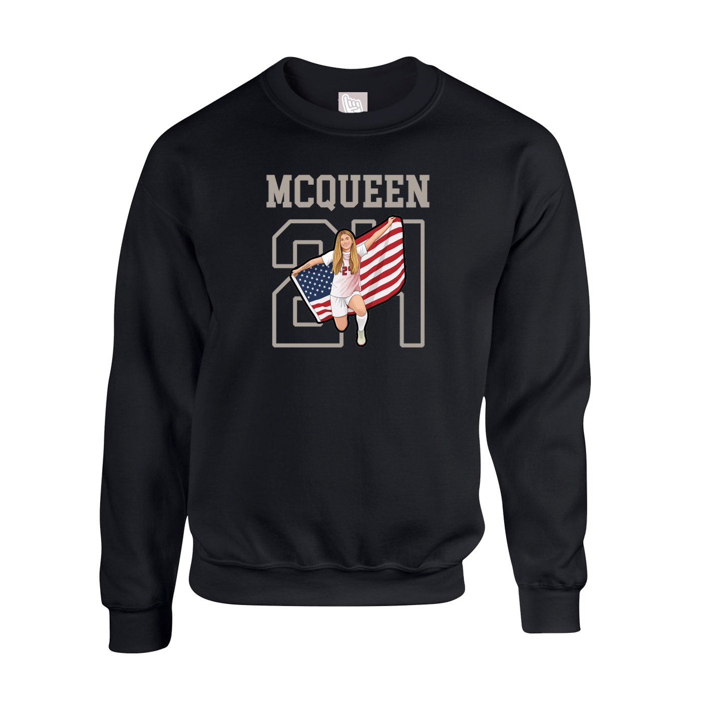 Fleece Crew — Shirsey in Black