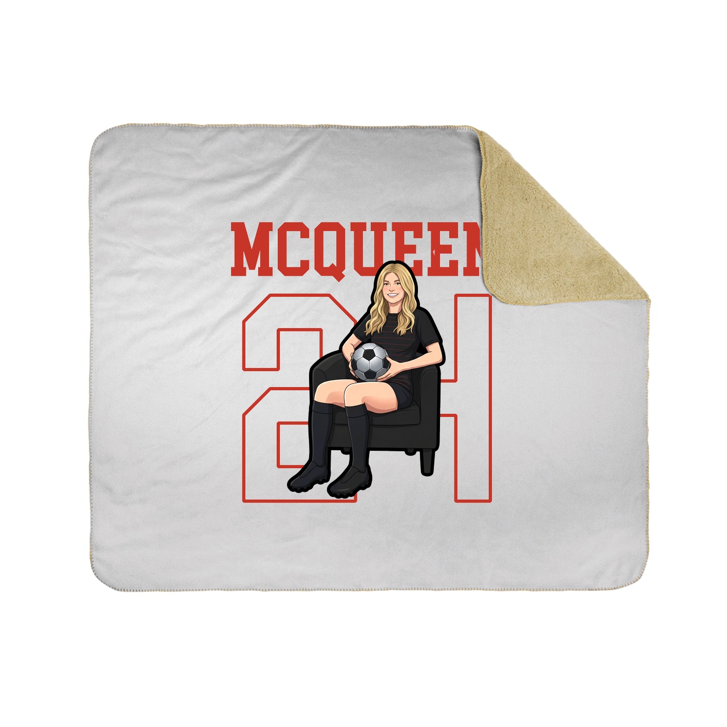 Throw Blanket — Shirsey in White