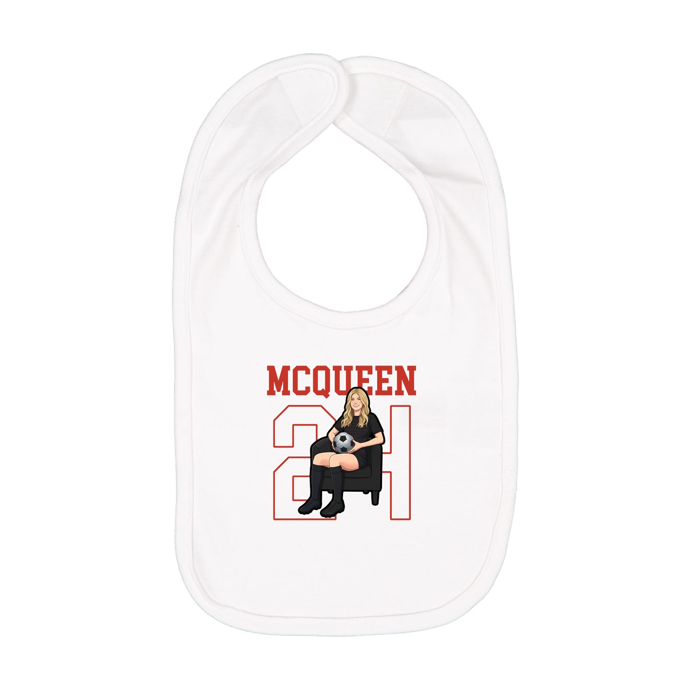 Infant Bib — Shirsey in White