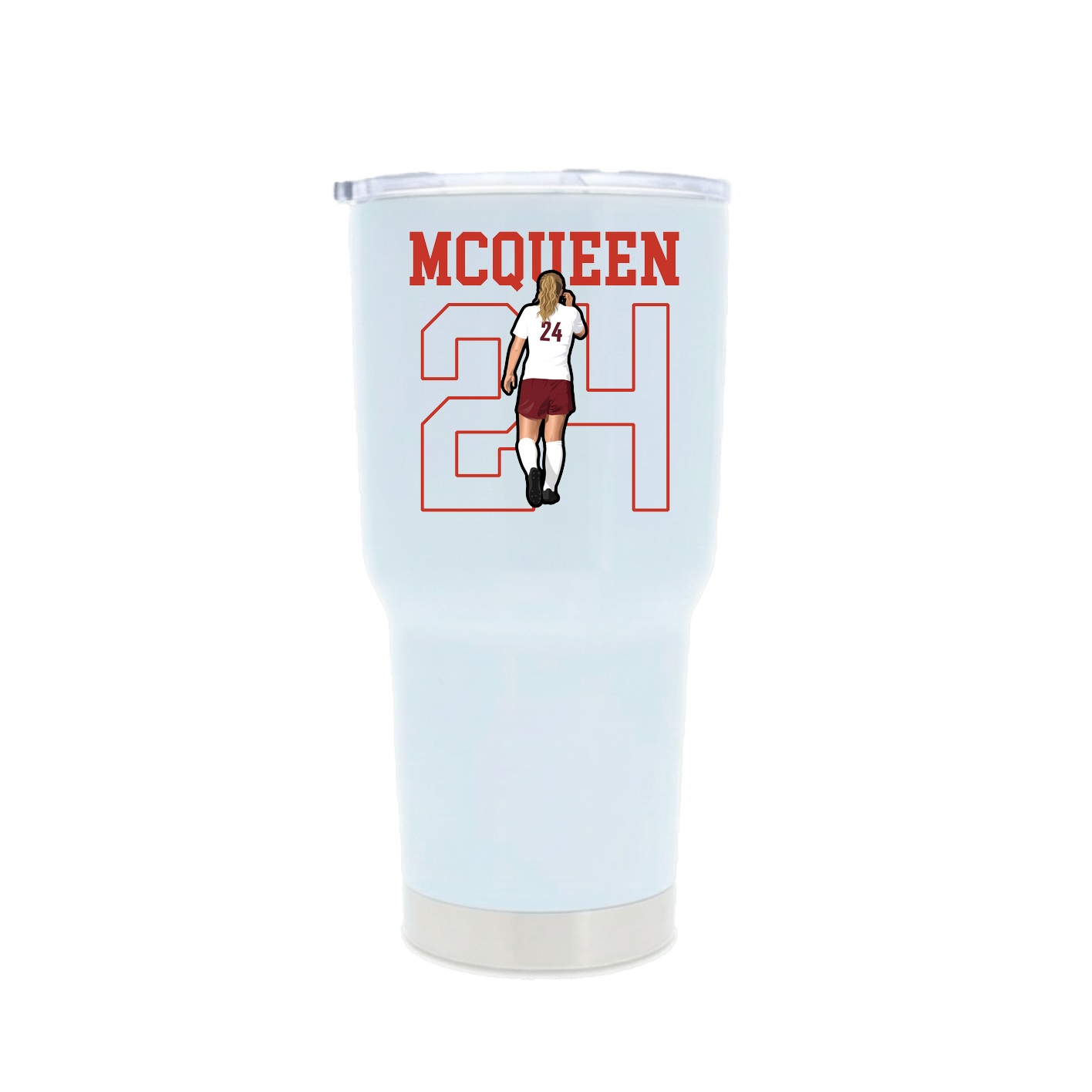 30oz Stainless Steel Tumbler — Shirsey in White