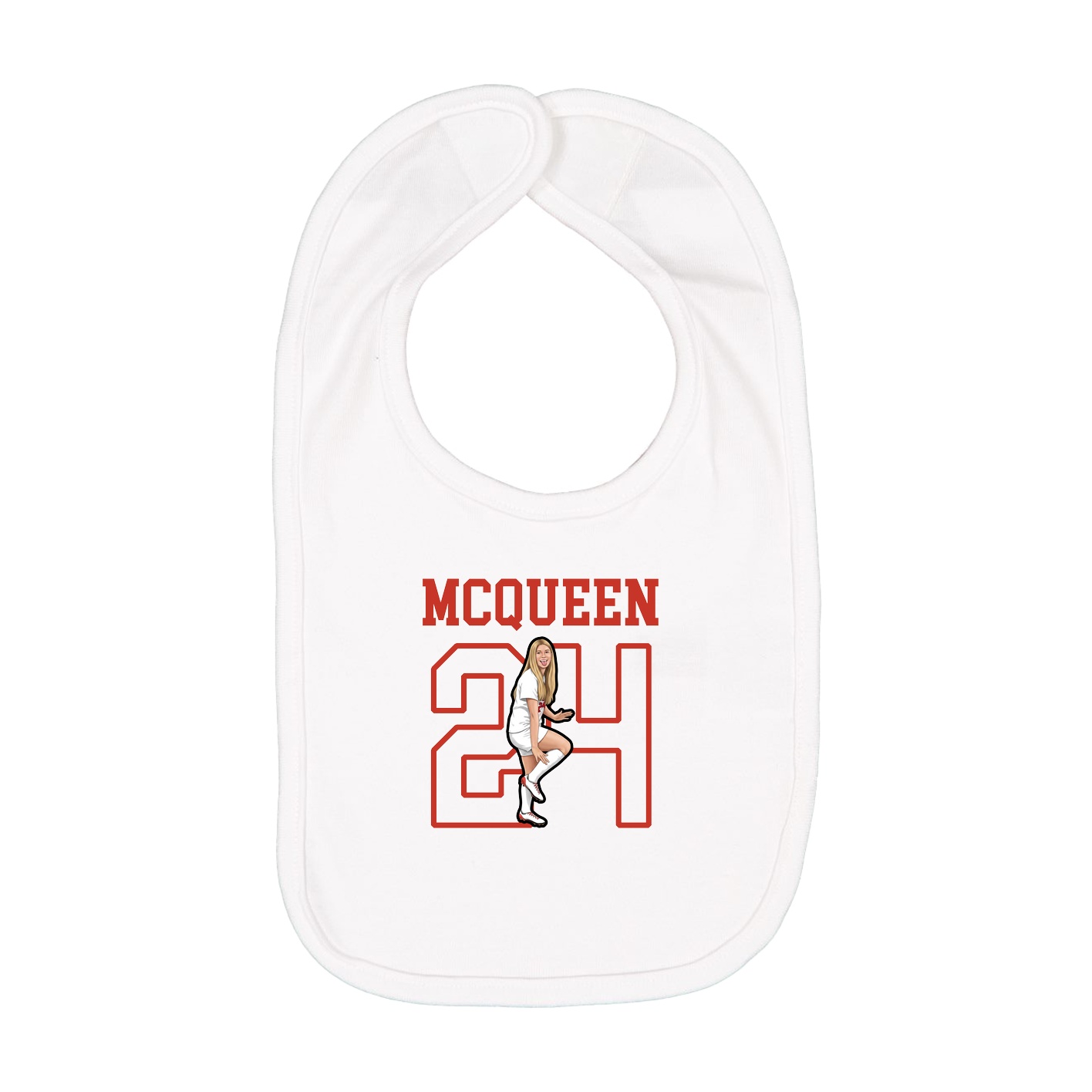 Infant Bib — Shirsey in White