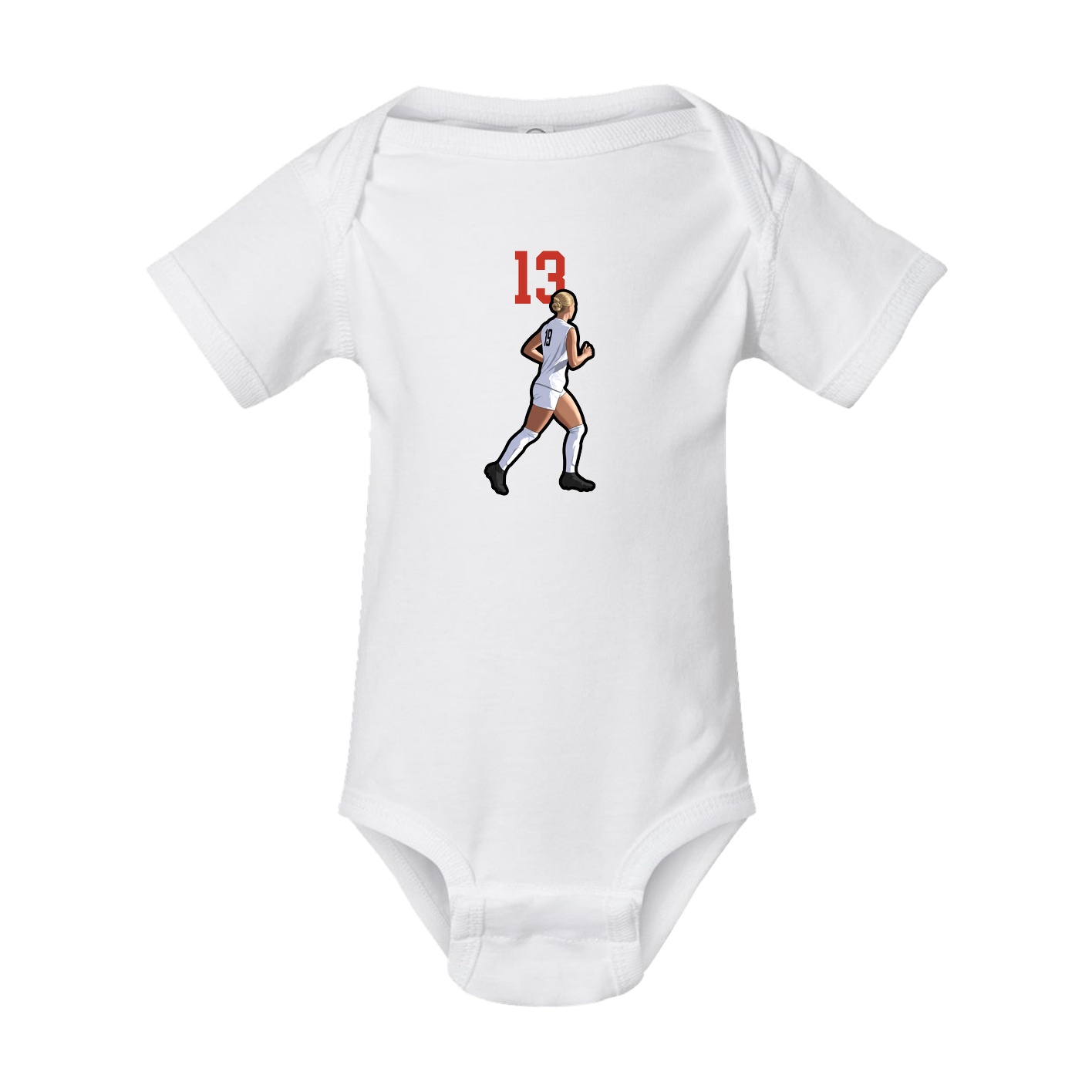 Baby Onesie — Number Top in White