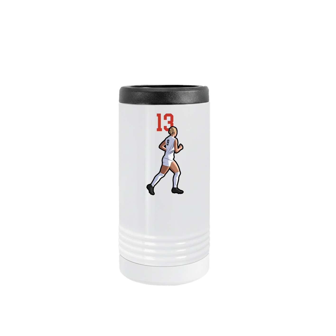 Slim Beverage Holder — Number Top in White