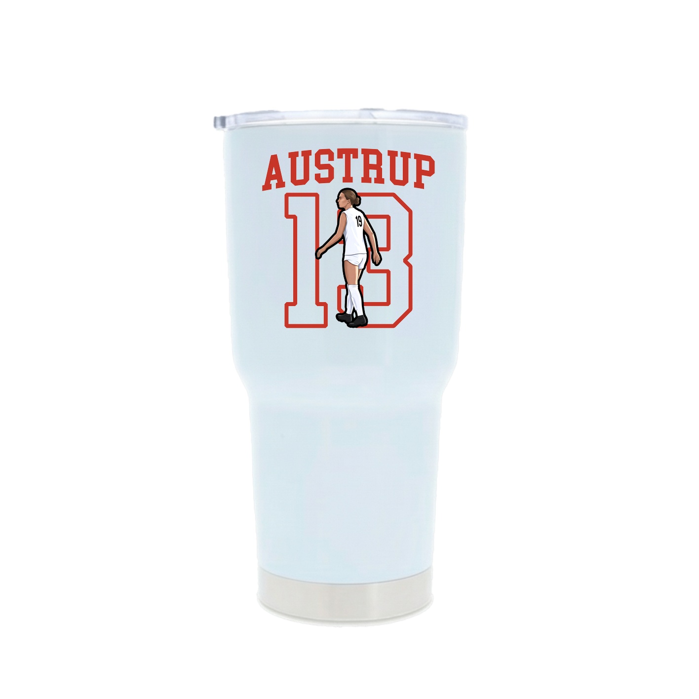 30oz Stainless Steel Tumbler — Shirsey in White