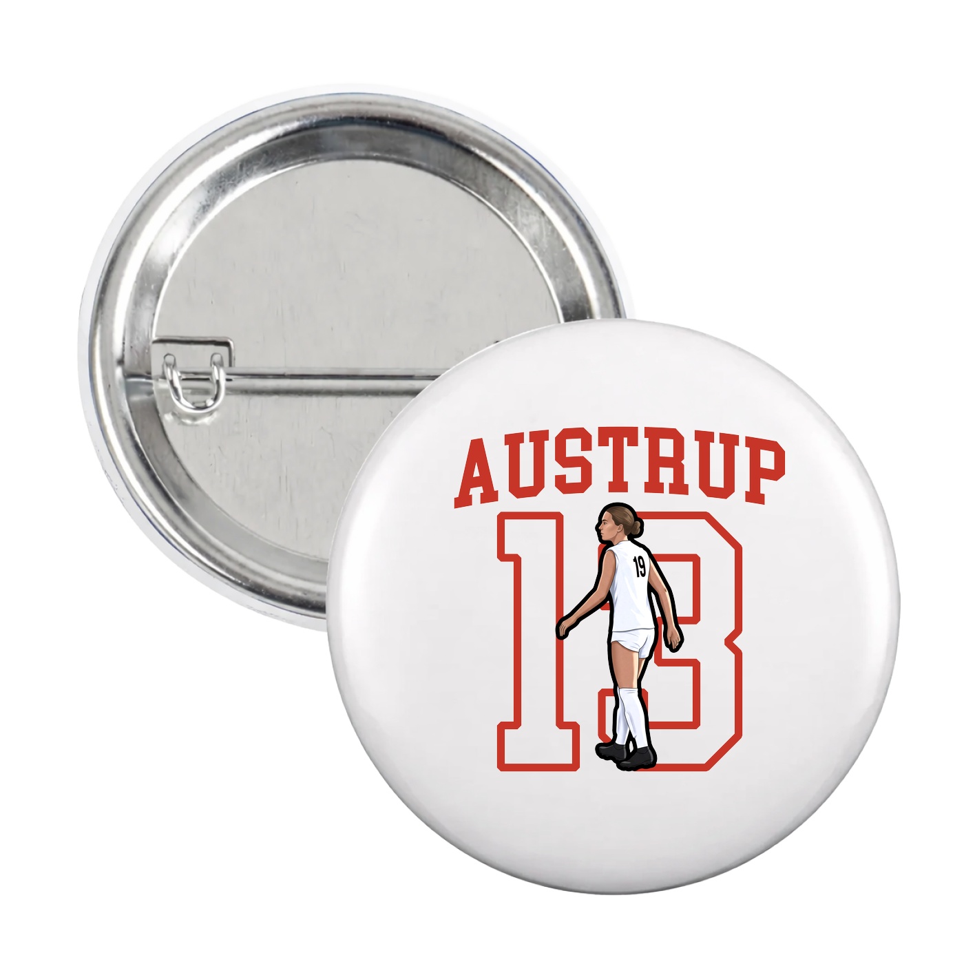 Game Day Button — Shirsey in White