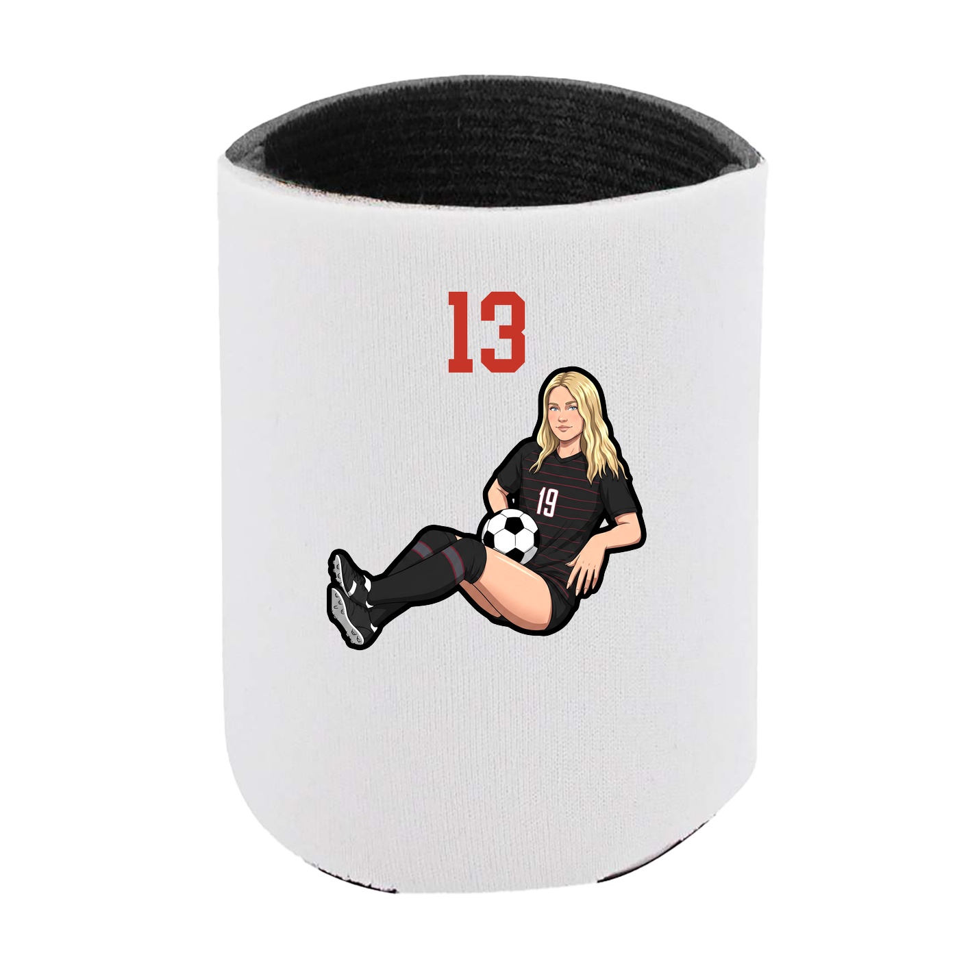 Can Holder — Number Top in White