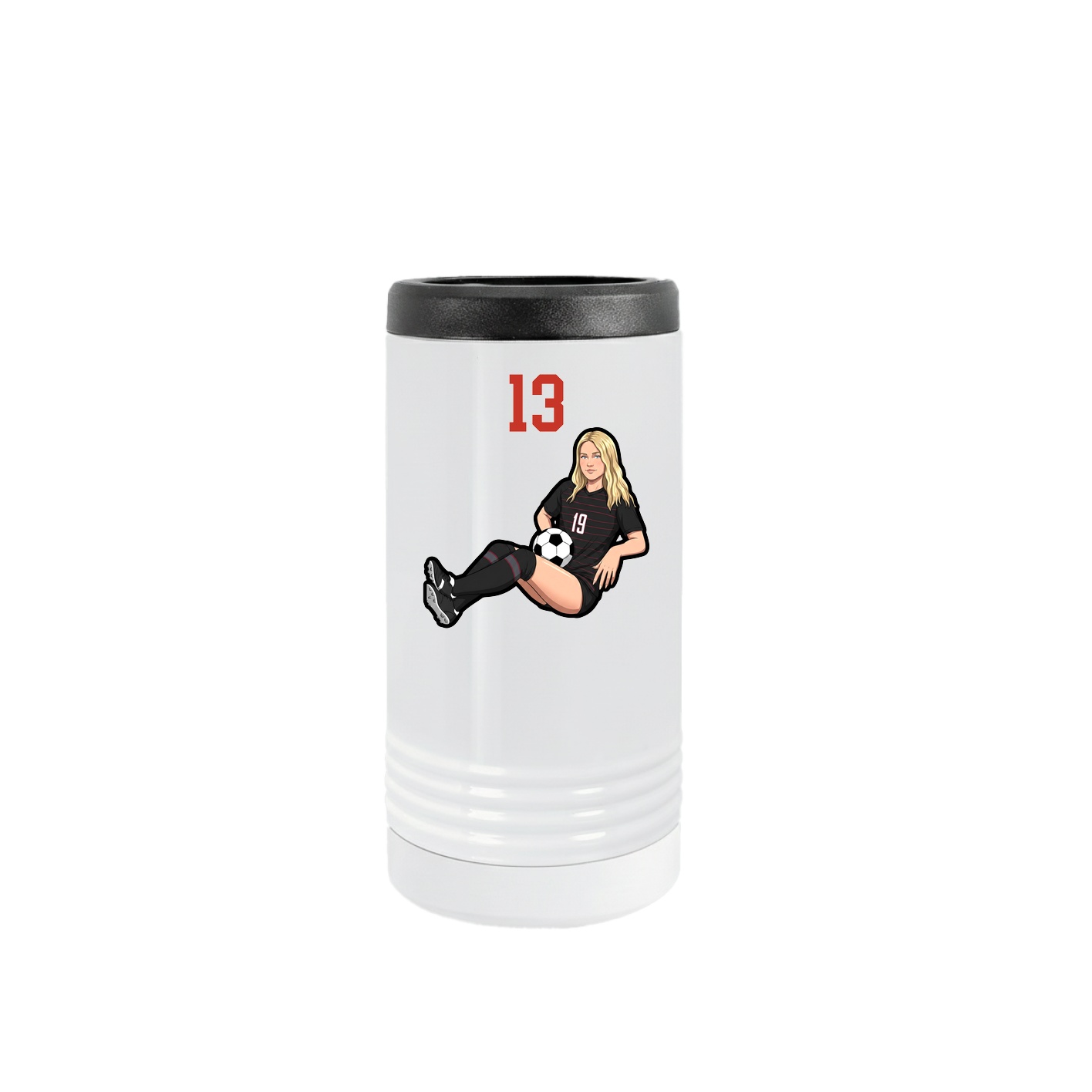 Slim Beverage Holder — Number Top in White